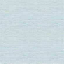 Agave Blue Faux Textured Linen Wallpaper