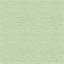 Agave Green Faux Textured Linen Wallpaper