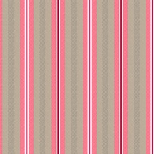 Cato Raspberry Scandinavian Verical Stripe Wallpaper