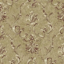 Painterly Ornamental Damask