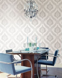 Zoraya Silver Damask