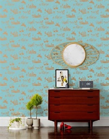Cities Toile Robins Egg