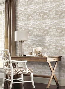 White Textured Brick Wallpaper, RN1029