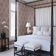 Siri Purple Damask Crepe