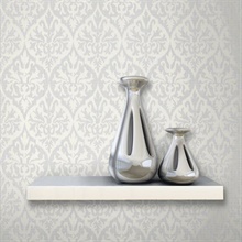 Sumatra Silver Ikat Damask