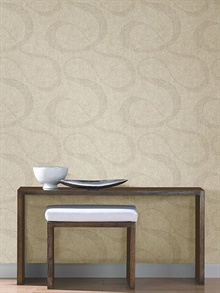 Swirl Brown Scroll Geometric