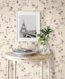 Delphine Plum Floral Trail