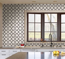 Origin Black Quatrefoil