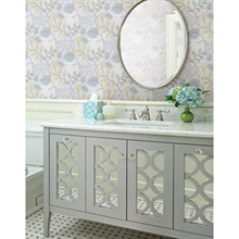 Clementine Blue Modern Leaf Trail