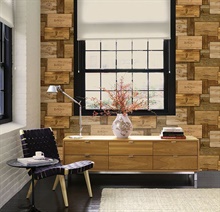 Randolph' Brown Wine Crates Wallpaper