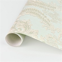 Maizey Mint Damask Wallpaper