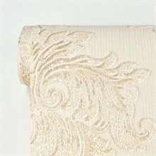 Maizey Neutral Damask Wallpaper