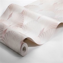 Pigalle Light Pink Fan Wallpaper, 2825-6366