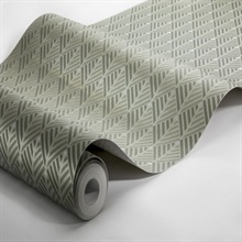 Opera Green Geometric Wallpaper, 2825-6374