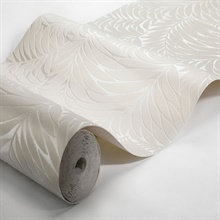 Myfair Cream Leaf Wallpaper, 2825-6381