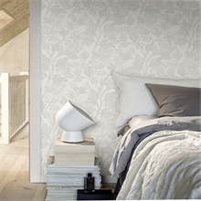 2827-7168 Wallpaper | Fig Silver Botanical Wallpaper