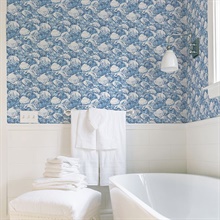 Surfside Blue Shells Wallpaper