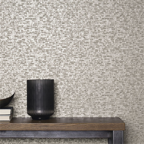 Belvedere Grey Faux Slate Stone Wallpaper