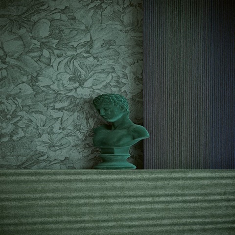 green felt wallpaper