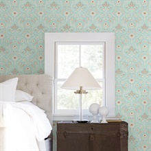 Island Turquoise Damask