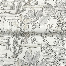 Holt Neutral Woodland Wallpaper