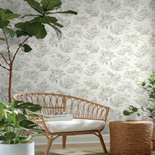Frith Green Botanical Wallpaper