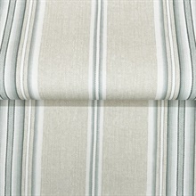 Calvados Turquoise Linen Stripe Wallpaper