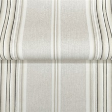 Calvados Grey Linen Stripe Wallpaper