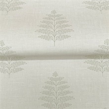 Frond Beige Leaf Wallpaper