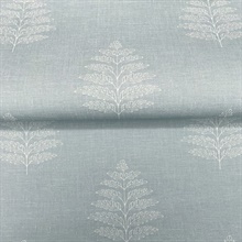 Frond Light Blue Leaf Wallpaper