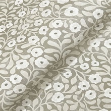 Poppy Trail Grey Floral Wallpaper