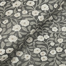 Poppy Trail Black Floral Wallpaper