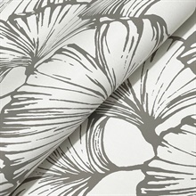 Kyoto Charcoal Ginkgo Leaf Wallpaper