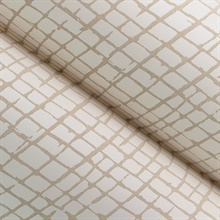 Albin Beige Gridline Wallpaper