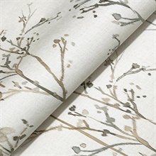 Silverling Neutral Budding Branches Wallpaper