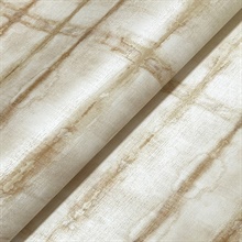 Modulus Wheat Geometric Stripe Wallpaper