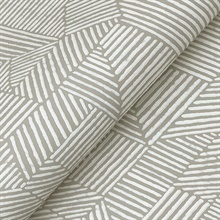 Crescendo Light Grey Block Geometric Wallpaper