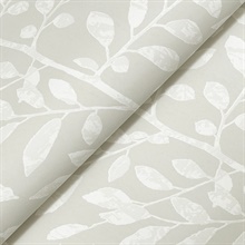 Sagecrest Light Grey Sapling Wallpaper