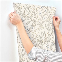 Laverne Neutral Wildflowers Wallpaper
