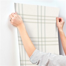 Fletcher Aqua Plaid Wallpaper