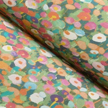 Prato Green Small Blossoms Floral Wallpaper