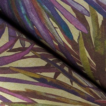 Corifa Purple Palm Leaf Wallpaper