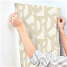 Franz Ivory & Gold Art Deco Geometric