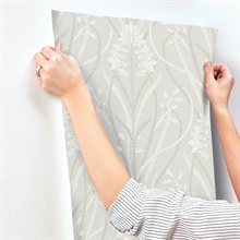 Rosalind Bisque Damask Wallpaper