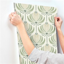 Ferrenby Green Modern Fan Wallpaper