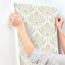 Ferrenby Soft Metallic Modern Fan Wallpaper