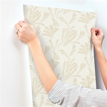 Ermine Gold Abstract Modern Wallpaper