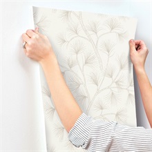 Kismine Beige Botanical Trail Wallpaper