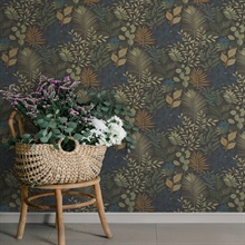 Ängslycka Charcoal Forest Botanicals Wallpaper