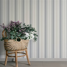 Herrgård Light Blue Stripe Wallpaper